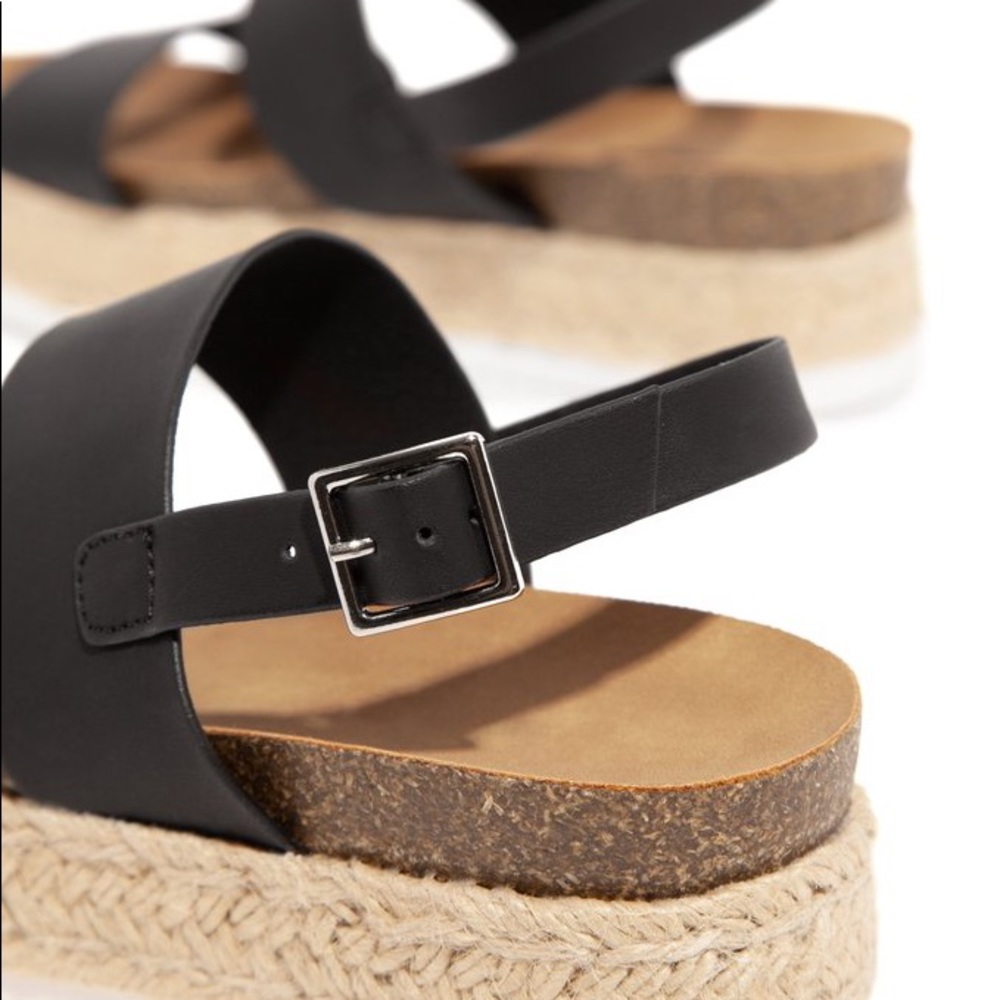 NEW** Ladies double bands ankle strap espadrille - Picture 3 of 5